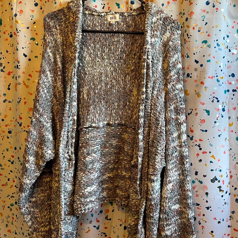 NWOT BKE hooded knit cardigan